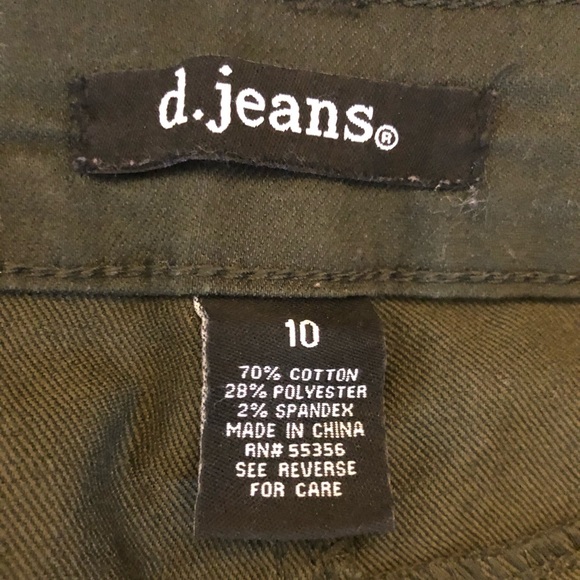 Green d.jeans Pants - Picture 2 of 5